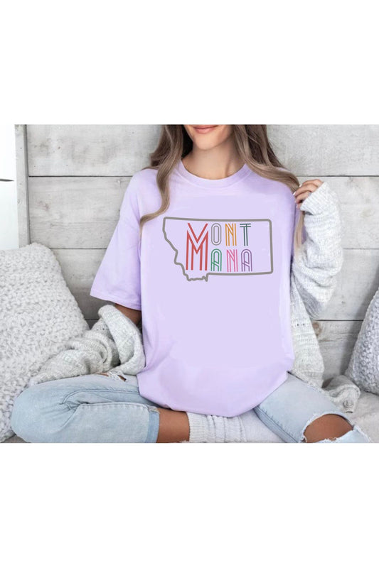 MONTANA Word Art Tee or Hoodie