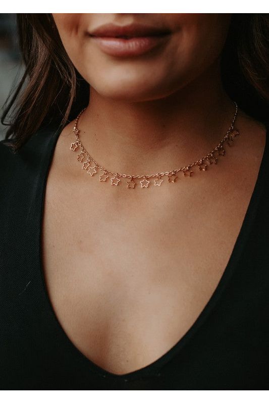 Open Star Charm Necklace