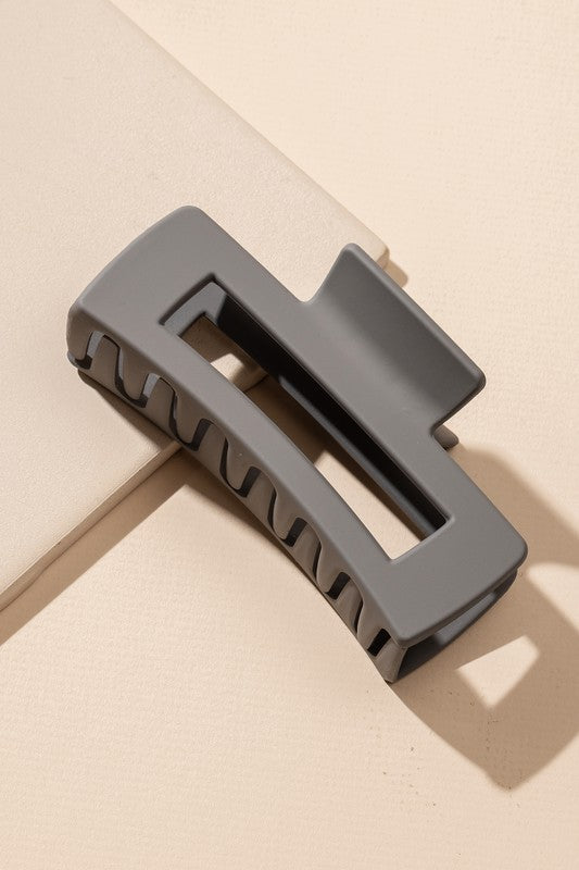 Matte Rectangle Hair Claws