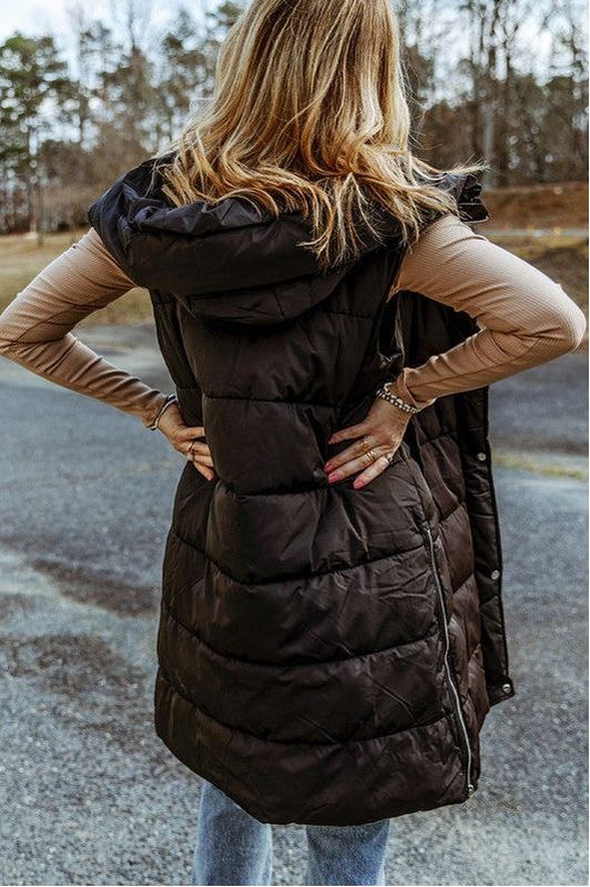 PREORDER Quilted Long Puffer Vest