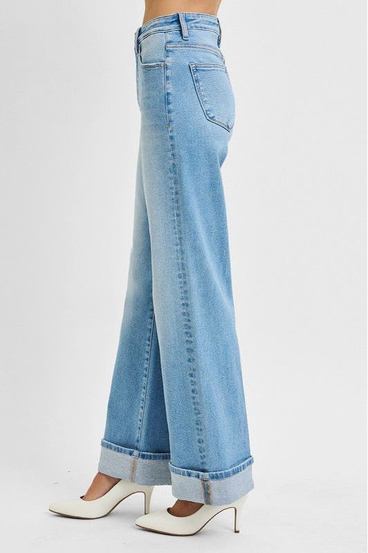 Risen Light Cuffed Jeans