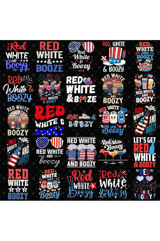Red White & Boozy Tee or Tank