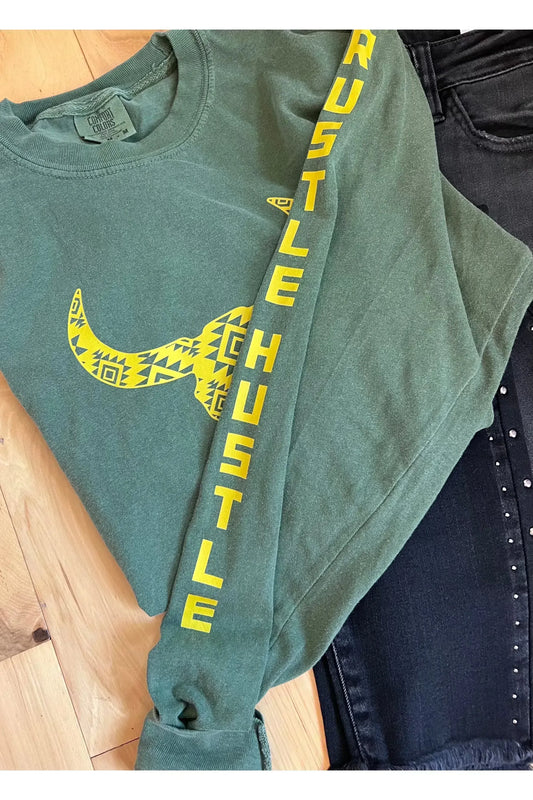 Rustle Hustle Long Sleeve Tee