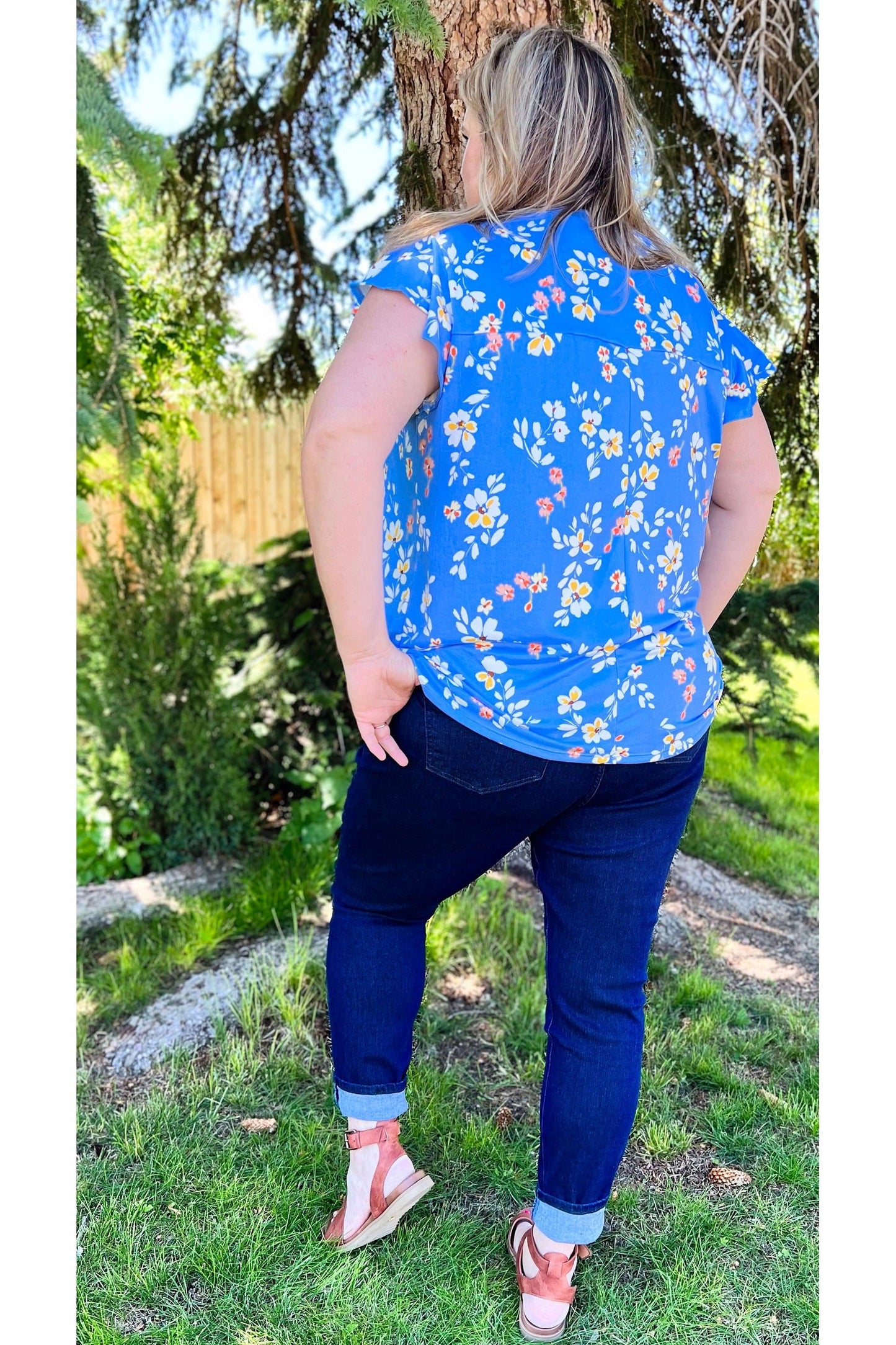 YMI Curvy High Rise Blue/Black Skinny Jeans