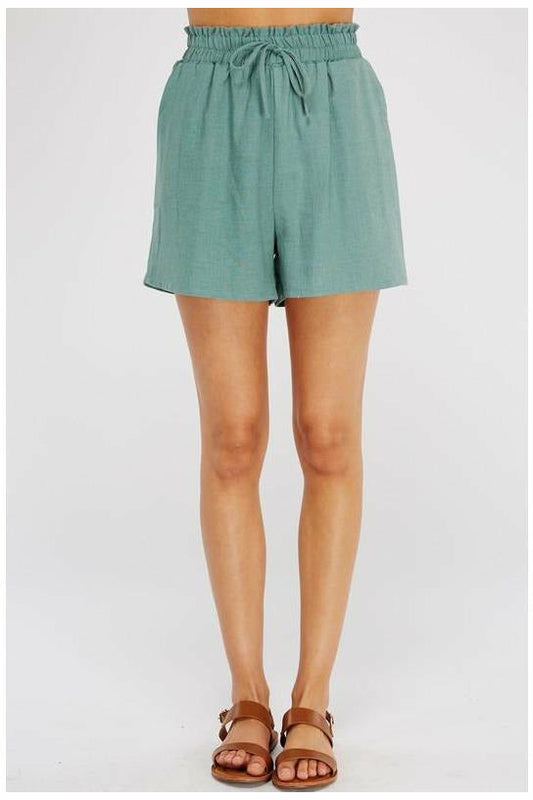 Linen Waist Band Shorts