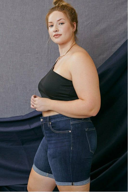 Curvy Kan Can Fold Hem Shorts