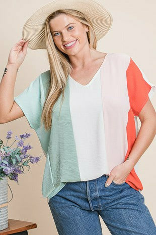 Haylee Vertical Stripe Top
