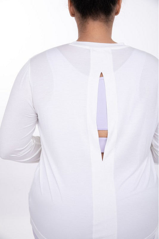 Peek a Boo Back Active Top