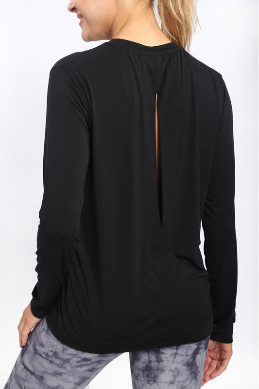Peek a Boo Back Active Top