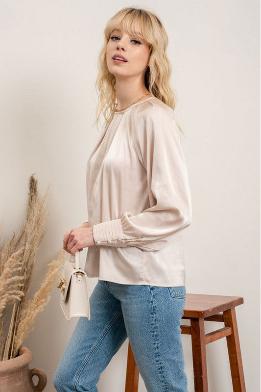 Top the Champagne Blouse
