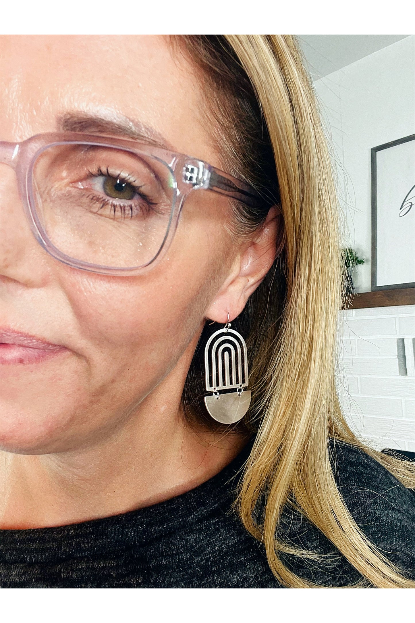 U Dangle Drop Earrings