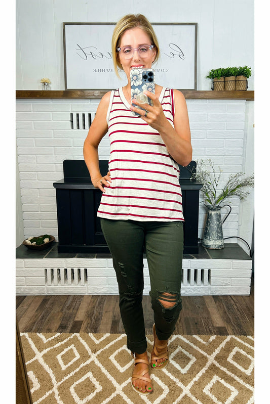 Layer Me Up Stripe Tank
