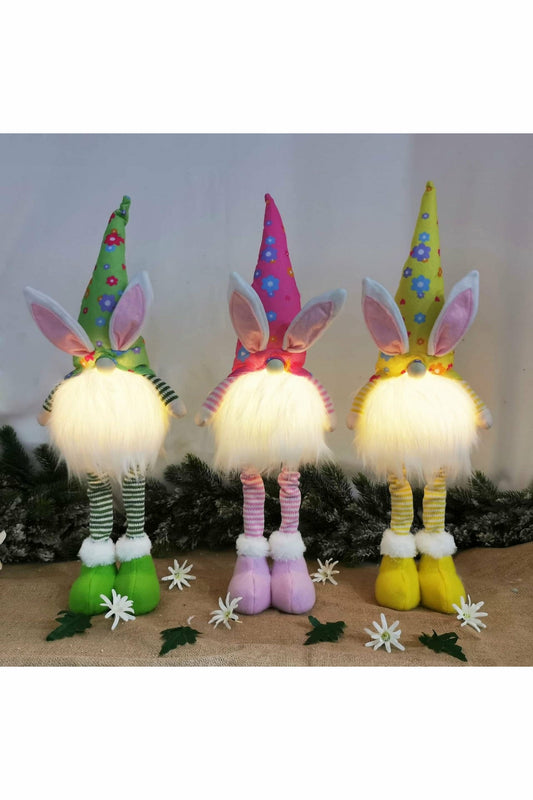 Light Up Gnome Easter Bunny