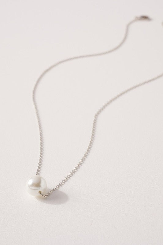 Pearl Charm Gold Dipped Necklace