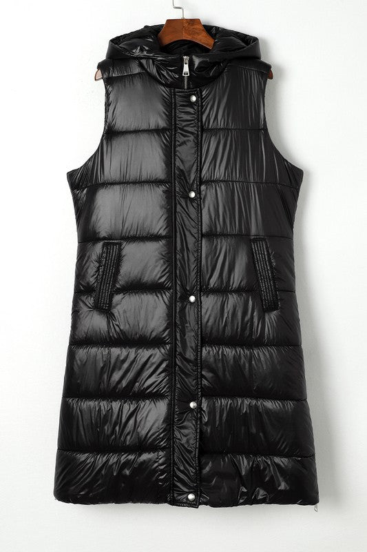 PREORDER Quilted Long Puffer Vest