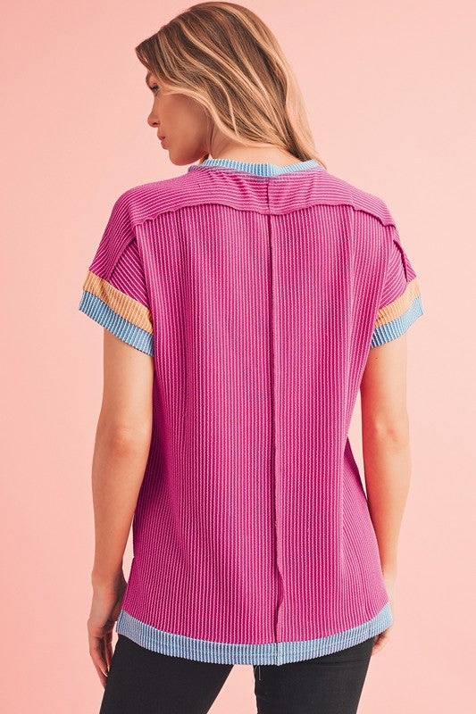 Big Sky Summer Ribbed Top