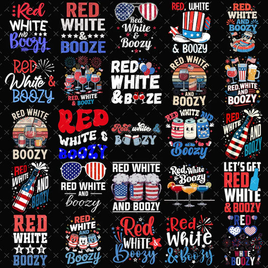 Red White & Boozy Tee or Tank