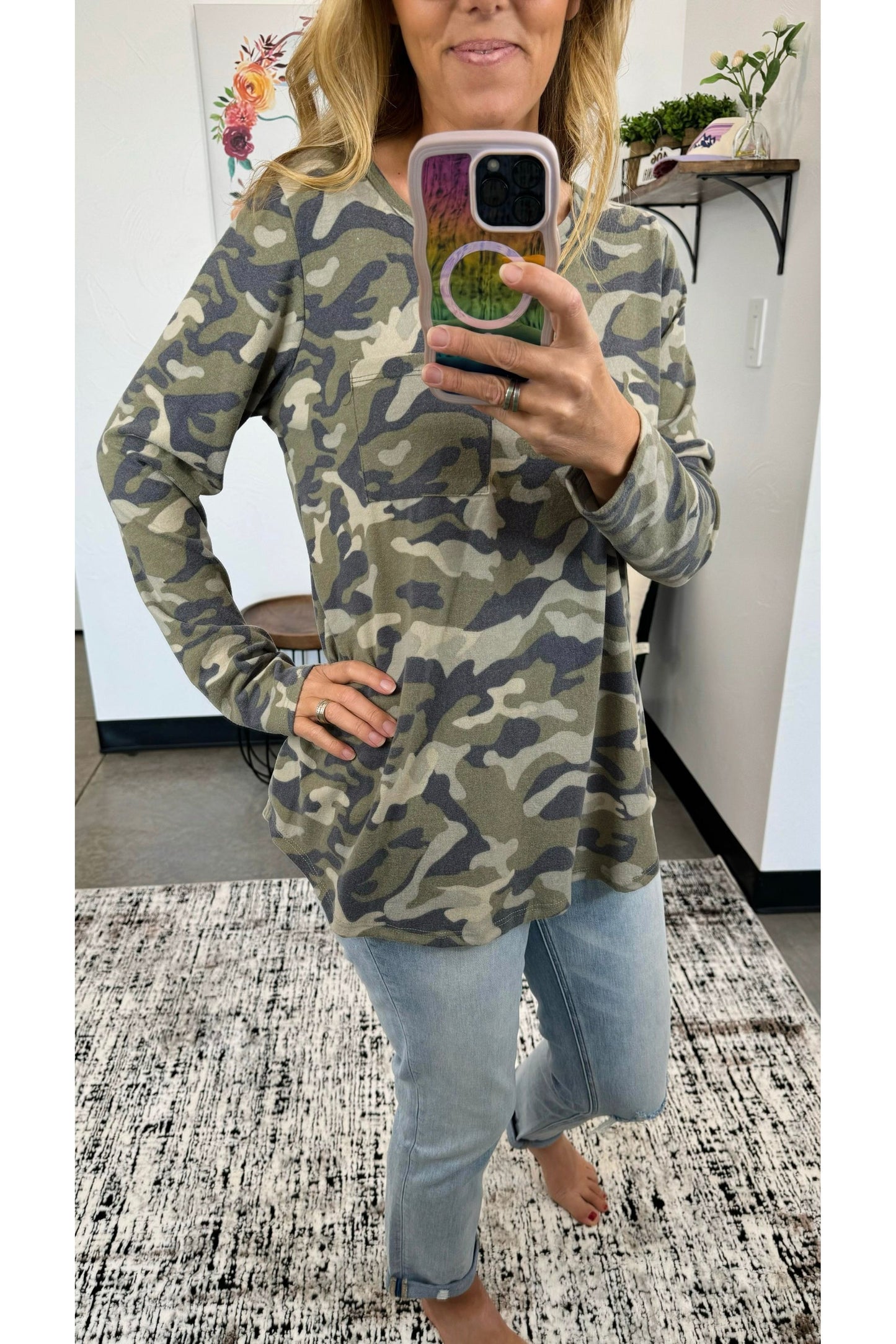 It’s Camo Season Top