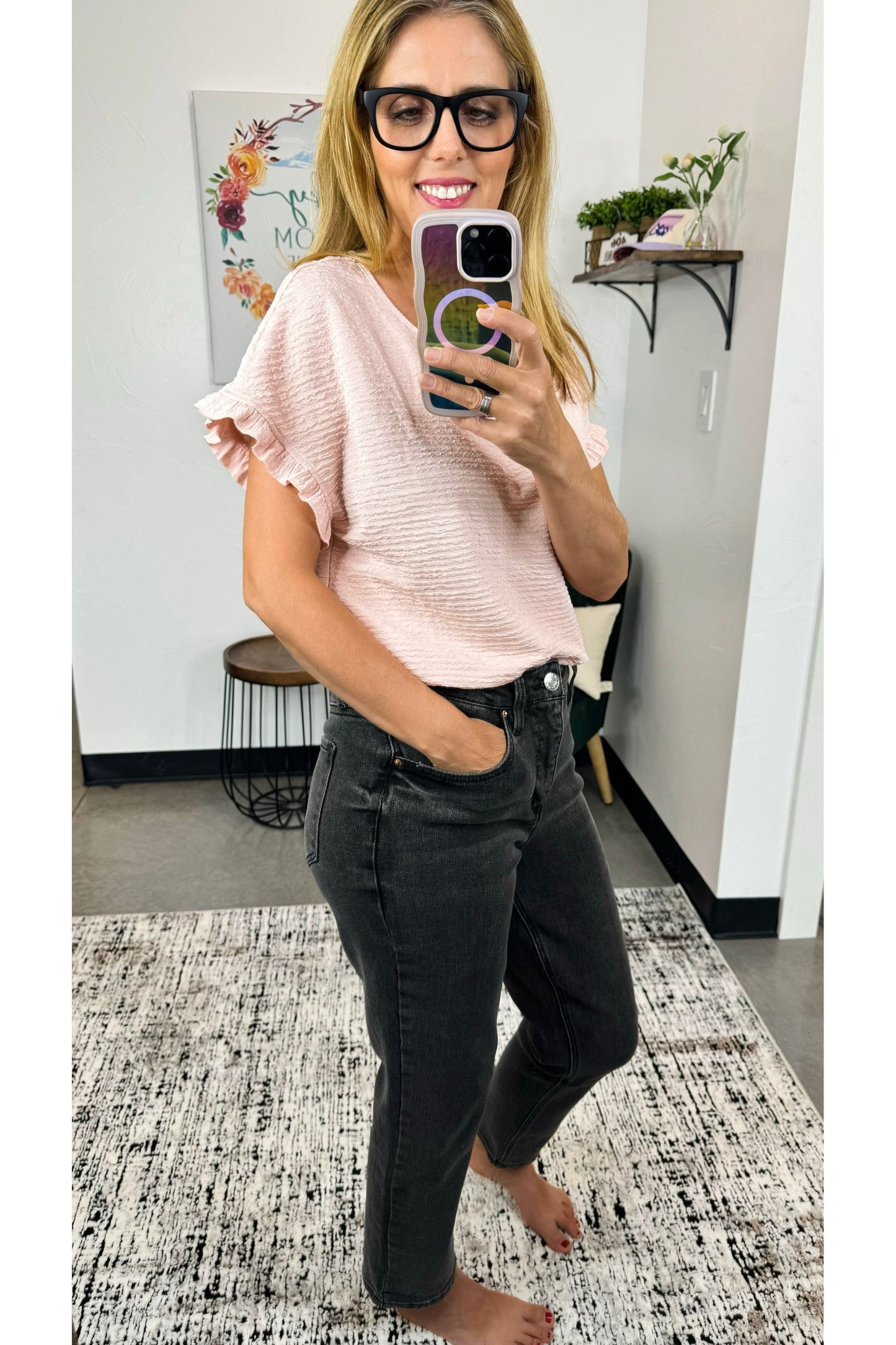 On a Good Note Textured Top