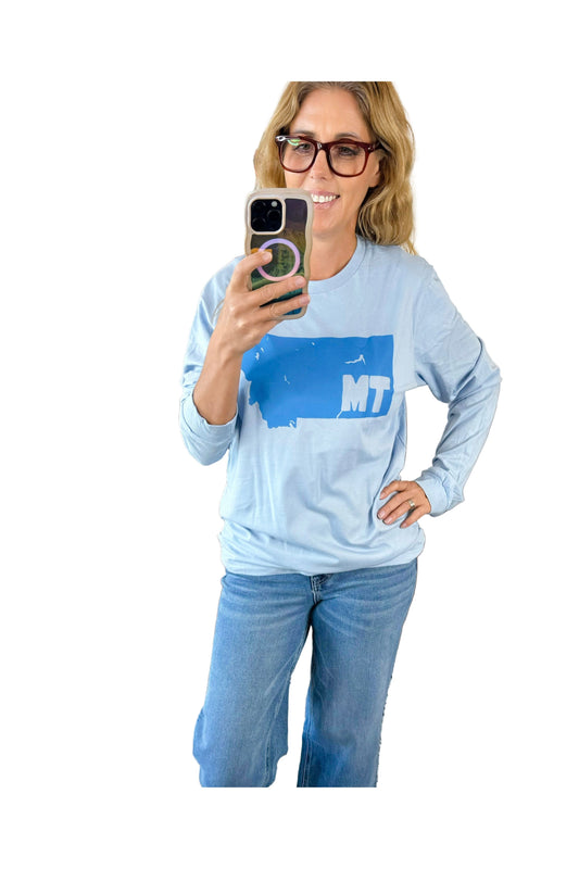 MT Blue Long Sleeve Tee