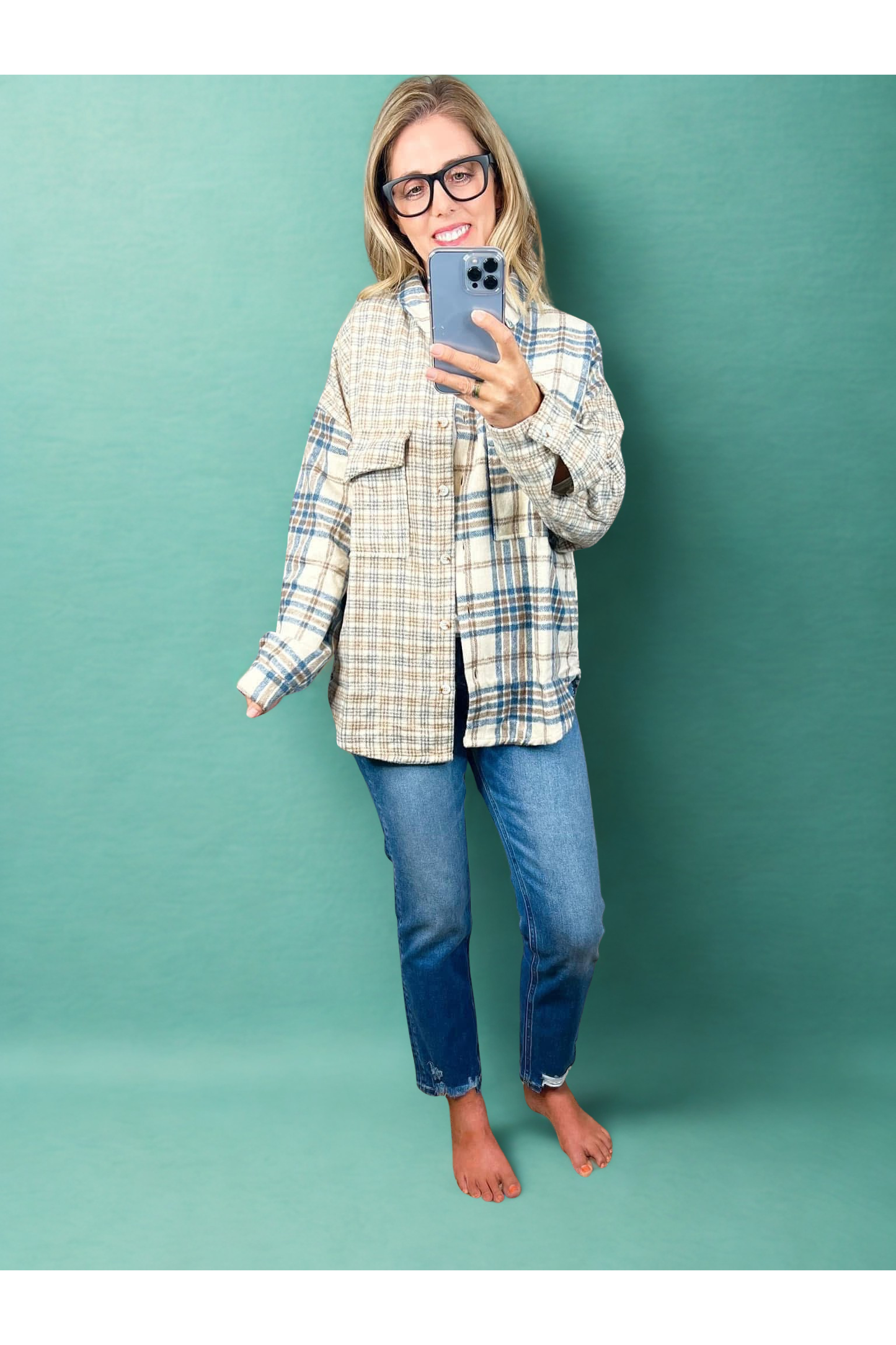 Double Take Flannel Shacket