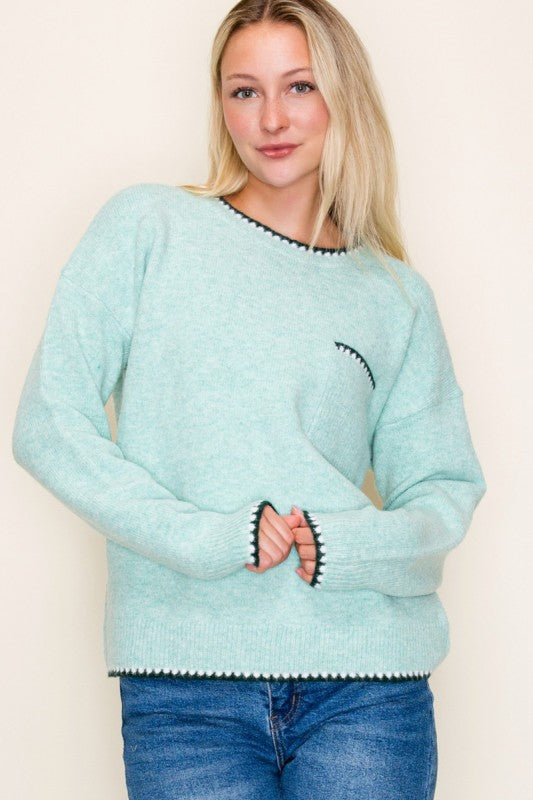 Dylan Mint Sweater