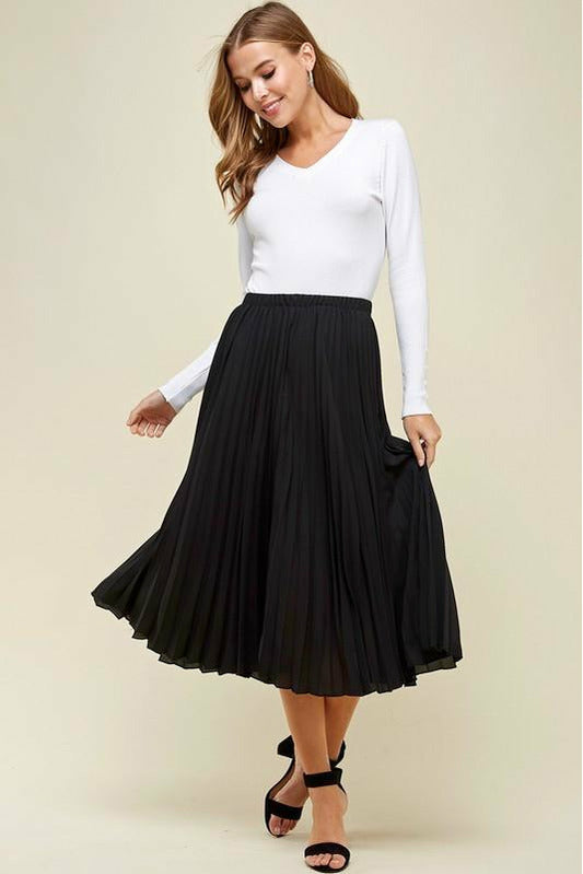Pleated Night Out Skirt
