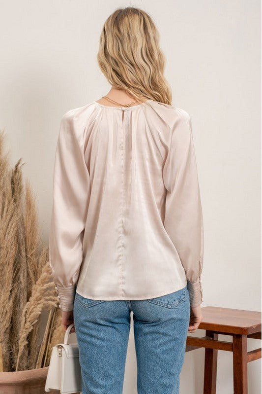 Top the Champagne Blouse