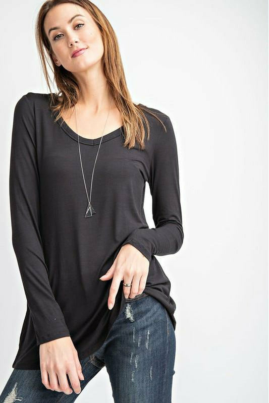 All About the Basics V-Neck Tee