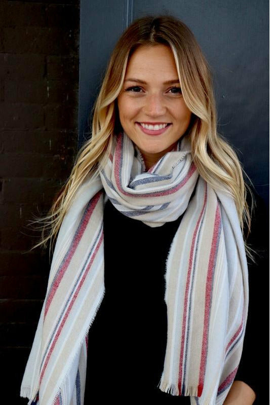 Perfect Striped Long Scarf