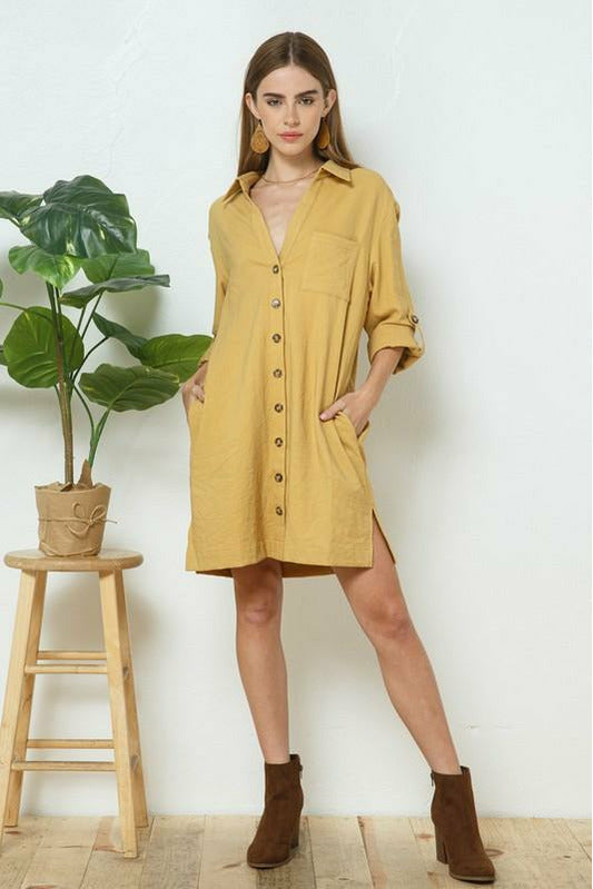 Fall is in the Air Corduroy Dress