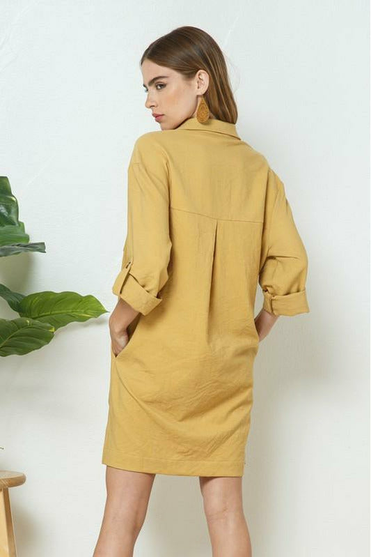 Fall is in the Air Corduroy Dress