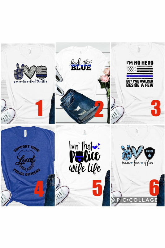 Support Our Police Officers Tee