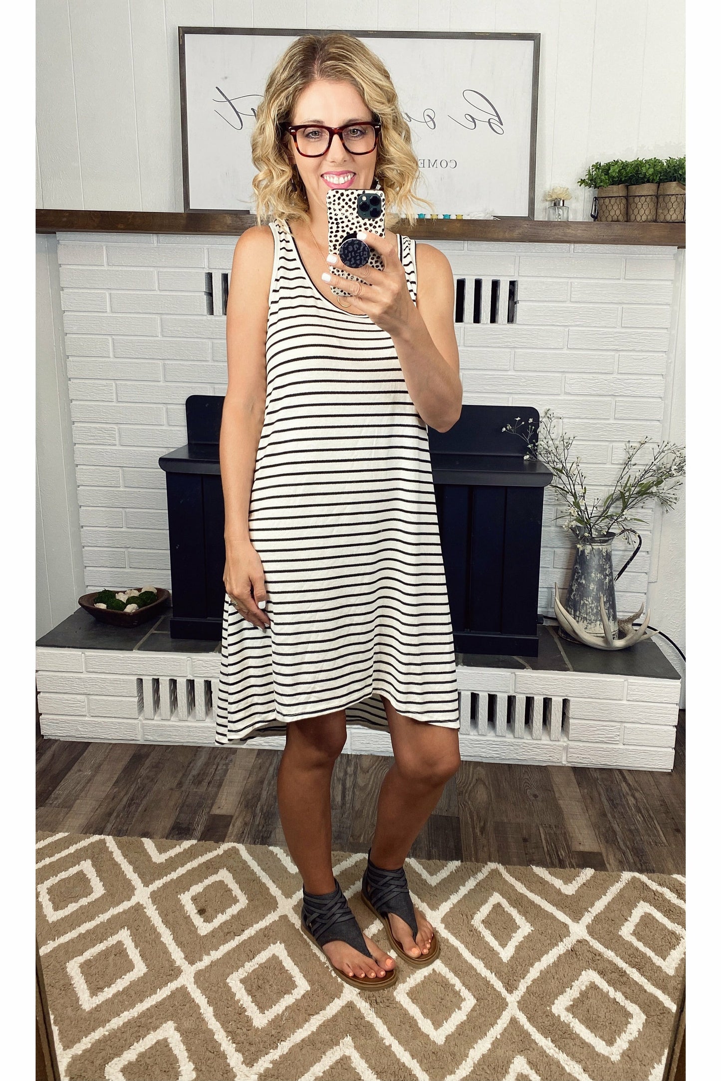 Simply Obsessed Stripe Dress