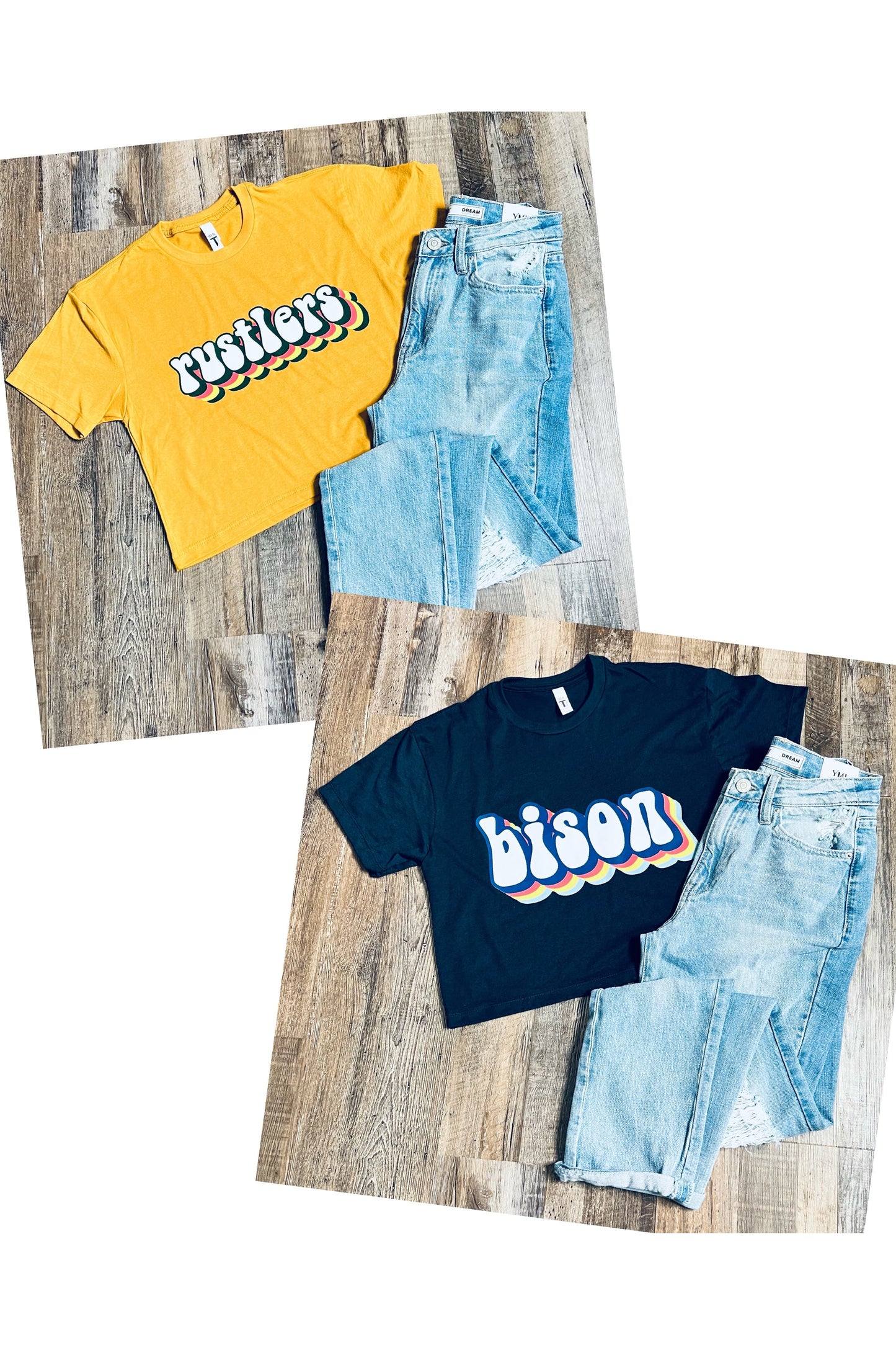 MTO Retro Bison/Rustler Crop Top